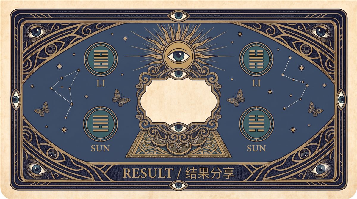 Mystic result card background