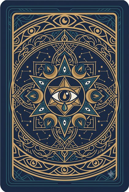Tarot card back