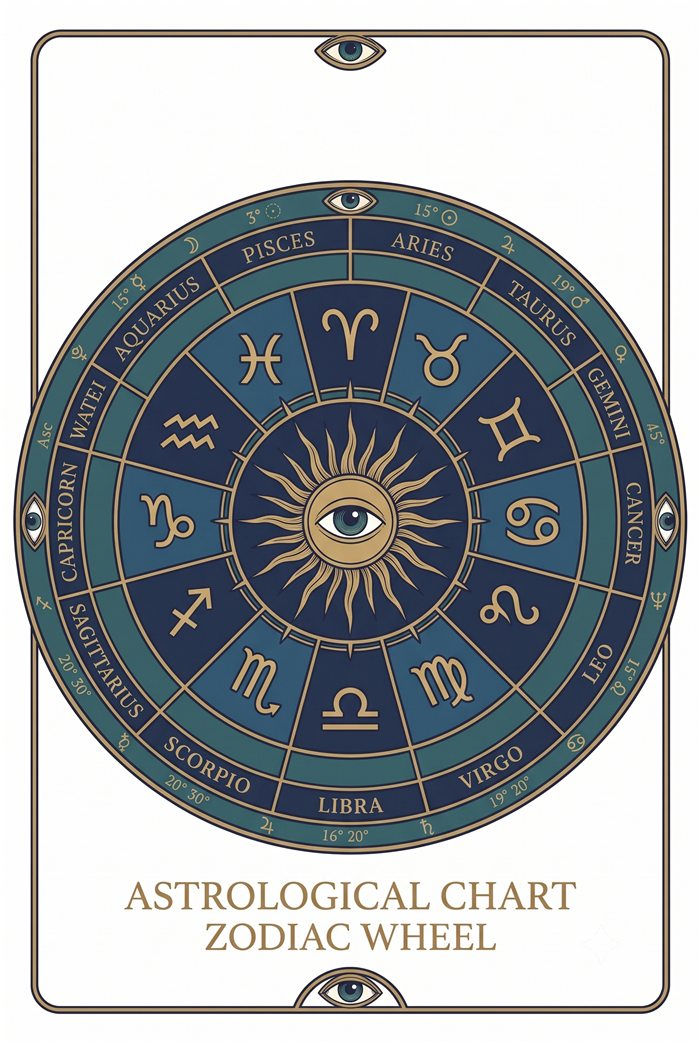 Astrological chart wheel